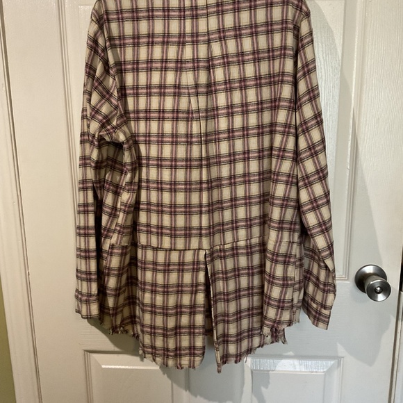 NWT White Birch Pink & Tan Plaid Flannel - Picture 8 of 8